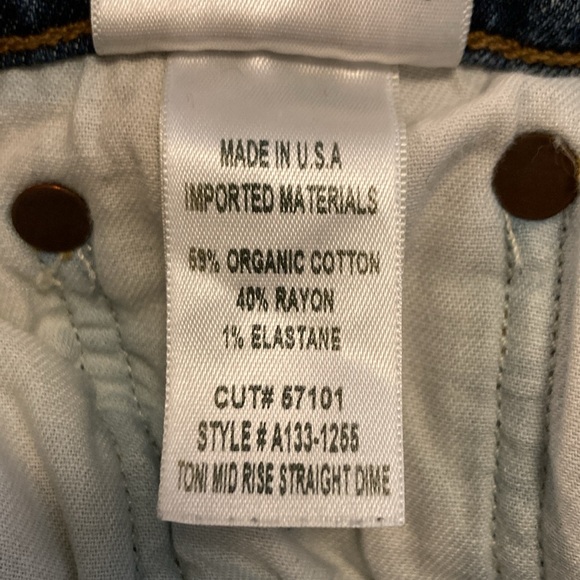 AGOLDE Toni Mid Rise Straight Jeans Dime Size 26 - Picture 12 of 13